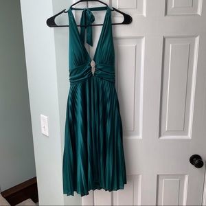 Emerald Green Halter Dress, S Juniors